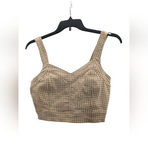 Madewell Plaid Crop Tank Top - Women's Size 4
